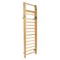 Preview: NOHrD Sprossenwand Esche, ausklappbar, 14 Sprossen, HxBxT 230x80x13 cm