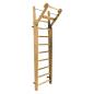 Preview: NOHrD Sprossenwand Esche, ausklappbar, 10 Sprossen, HxBxT 230x80x13 cm