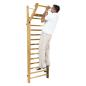 Preview: NOHrD Sprossenwand Esche, ausklappbar, 14 Sprossen, HxBxT 230x80x13 cm