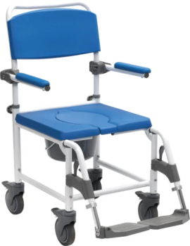 Drive Medical Dusch-Toilettenrollstuhl Aston 5“ Räder